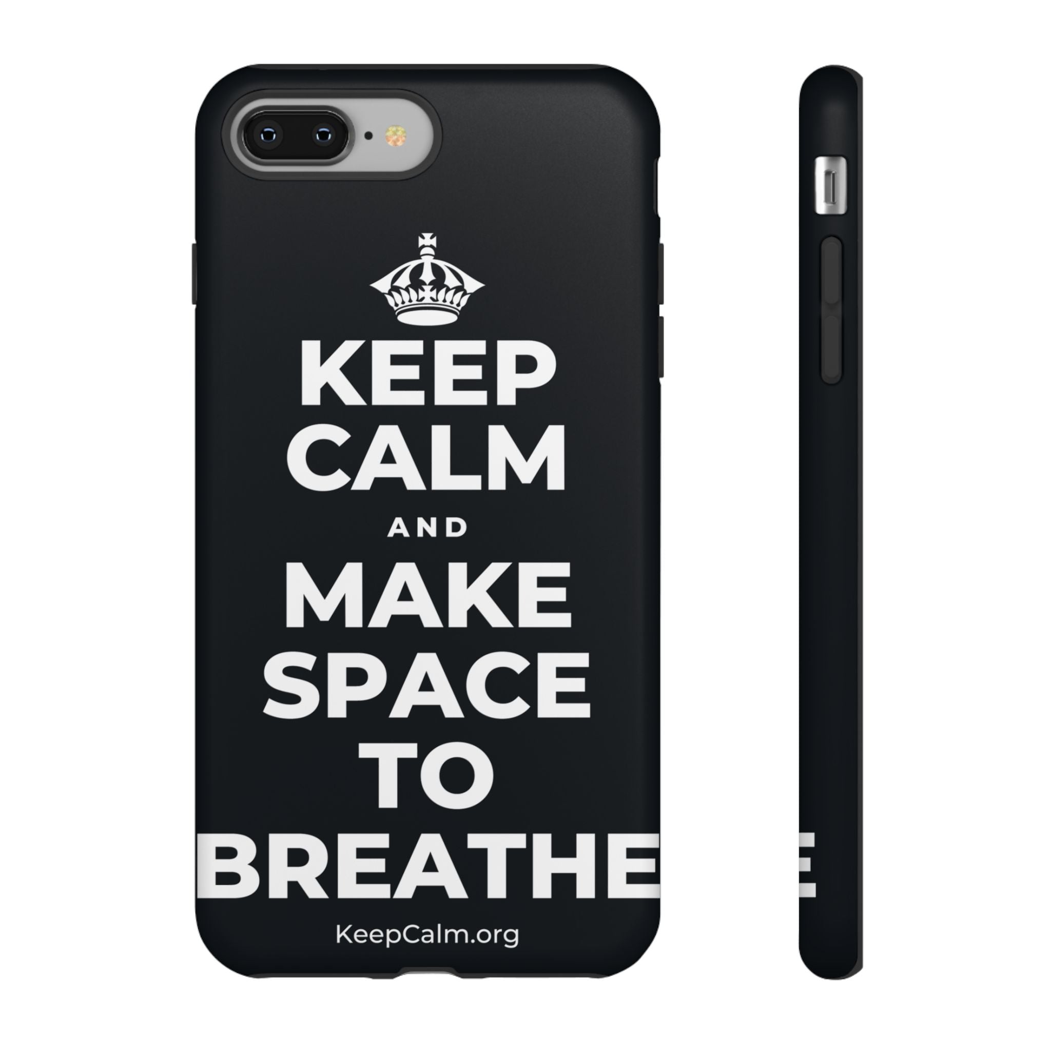 KEEP CALM AND MAKE SPACE TO BREATHE Phone Case (Dark)
