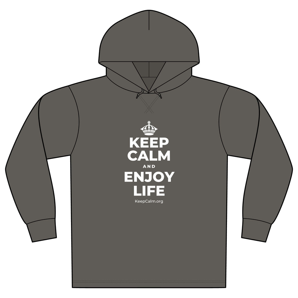 KEEP CALM AND ENJOY LIFE Organic Hoodie Tee