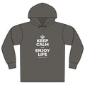 KEEP CALM AND ENJOY LIFE Organic Hoodie Tee