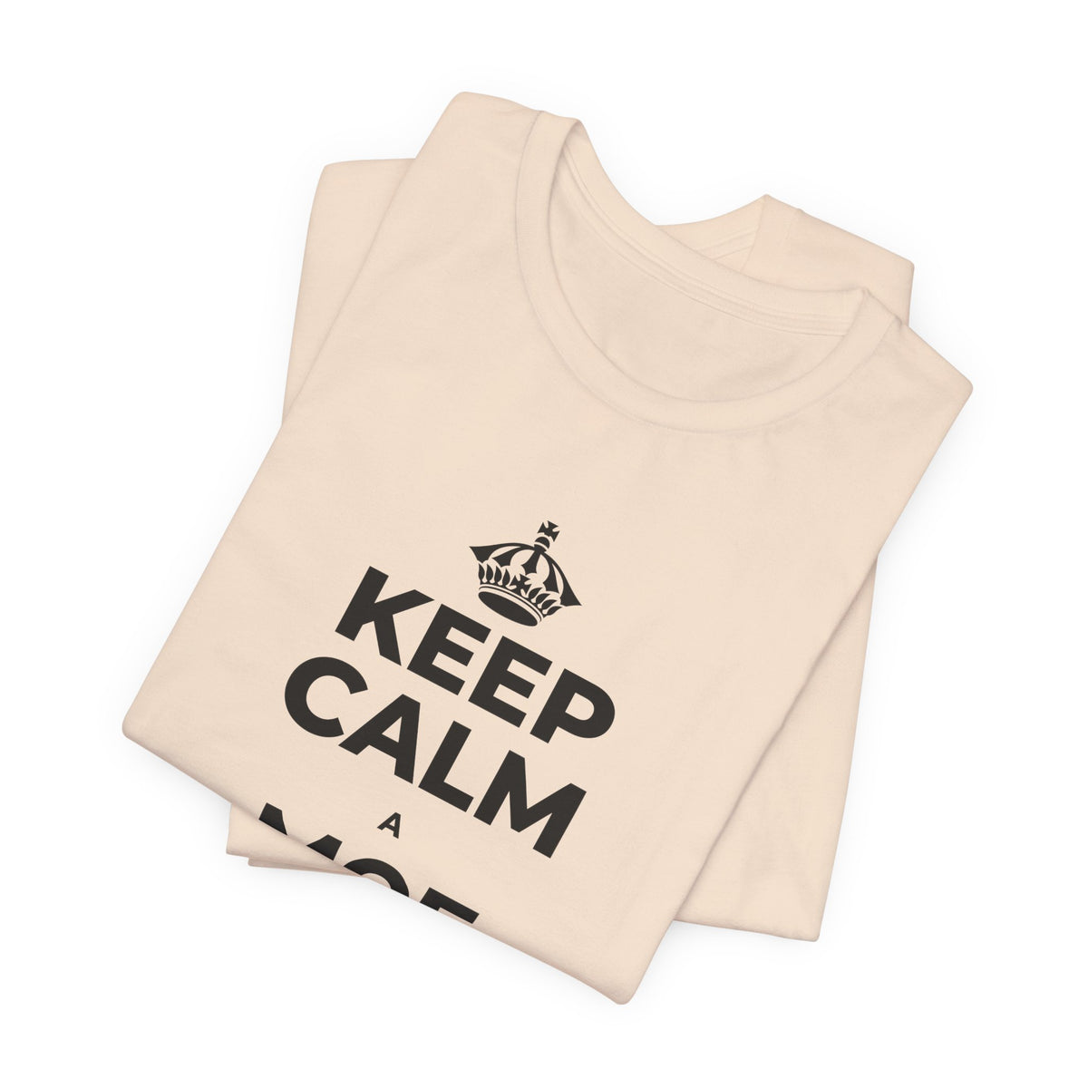 KEEP CALM A MOE WĀWAE I KA PŌ T-Shirt (Soft Cream–Heather Mauve)