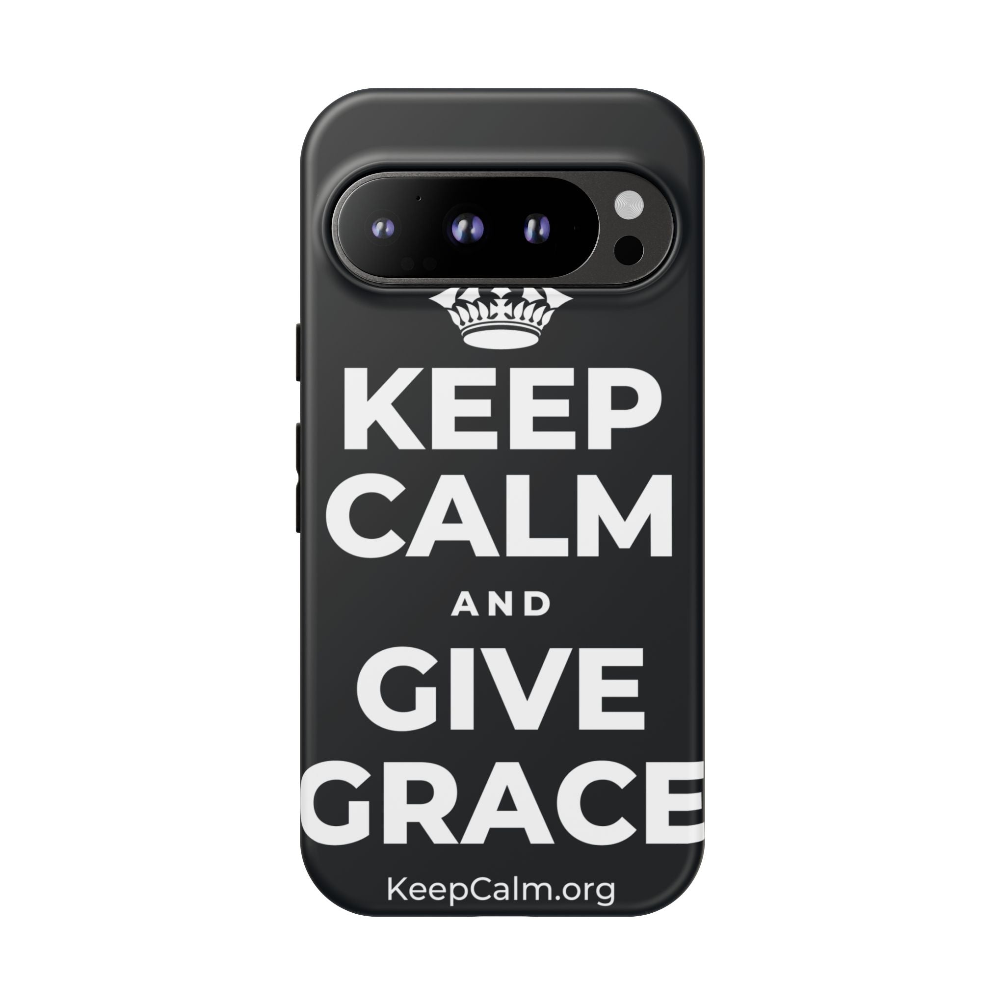 KEEP CALM AND GIVE GRACE Phone Case (Dark)