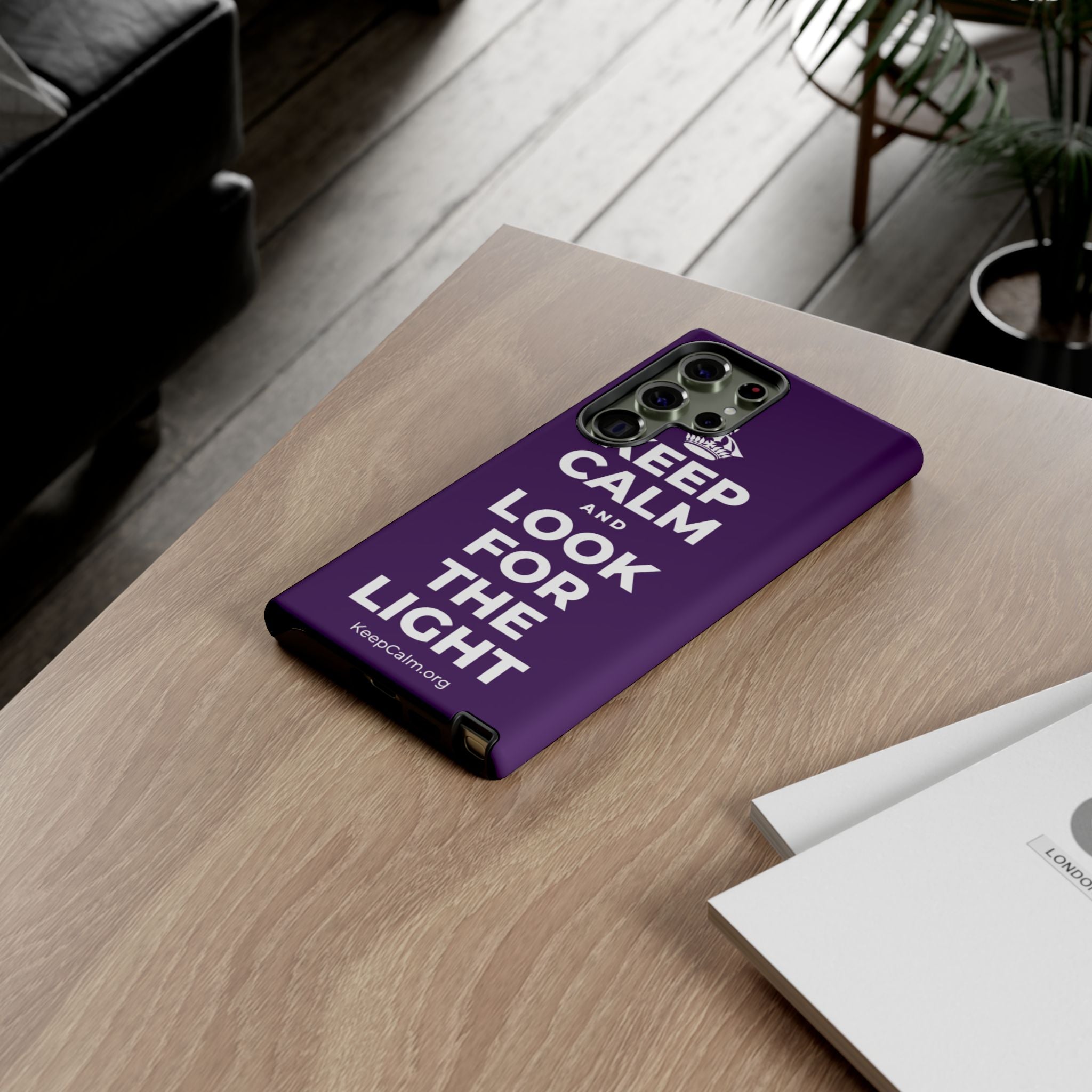 KEEP CALM AND LOOK FOR THE LIGHT Phone Case