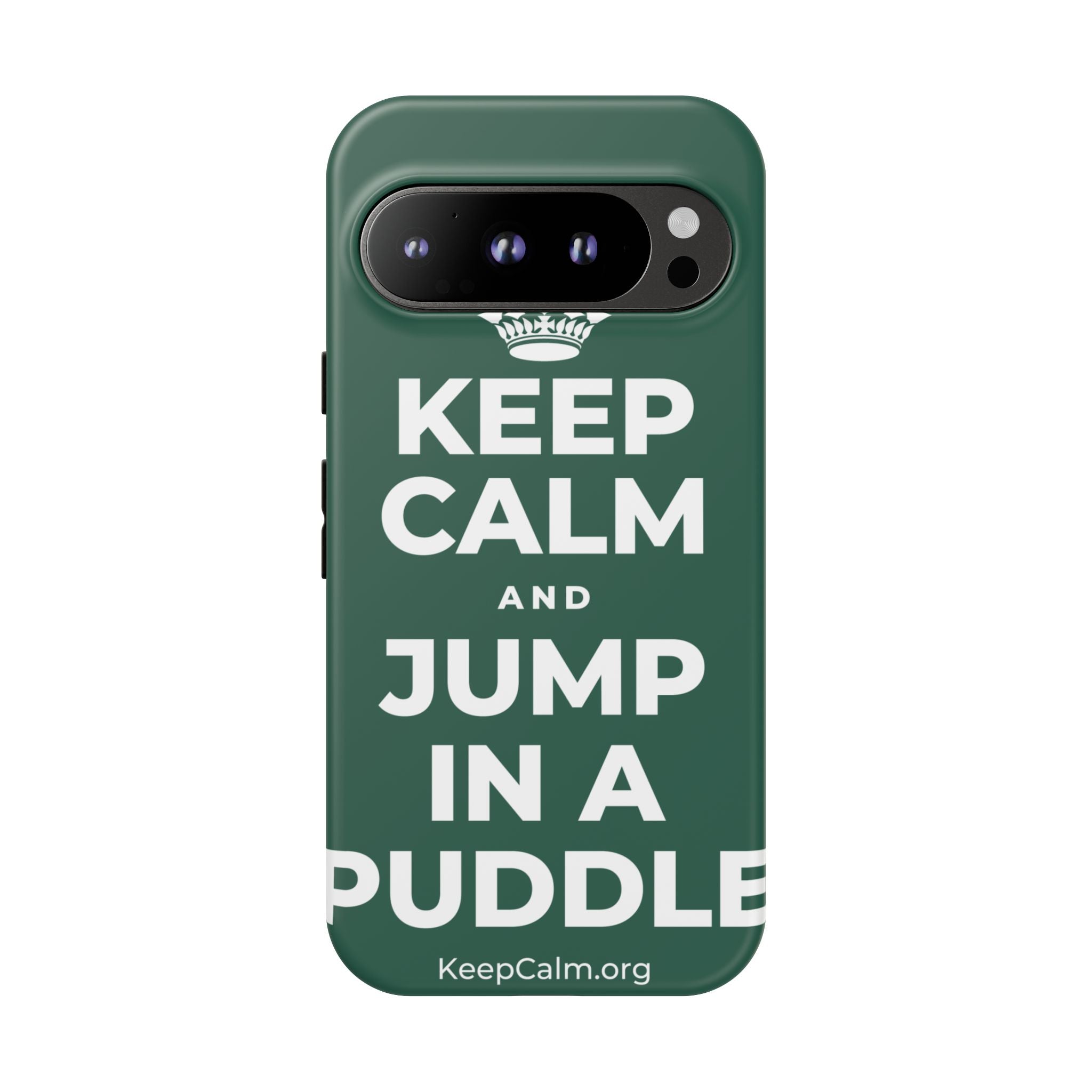 KEEP CALM AND JUMP IN A PUDDLE Phone Case