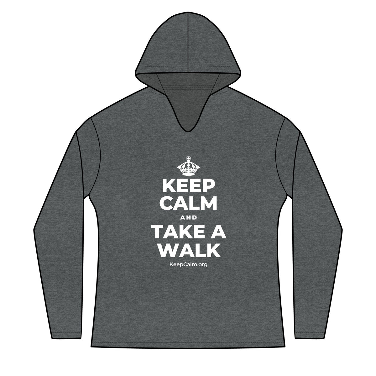 KEEP CALM AND TAKE A WALK Women's Long Sleeve Hoodie