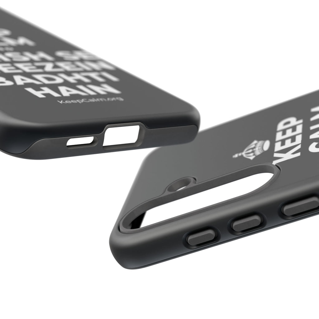 KEEP CALM AND BARISH SE CHEEZEIN BADHTI HAIN Phone Case (Dark)