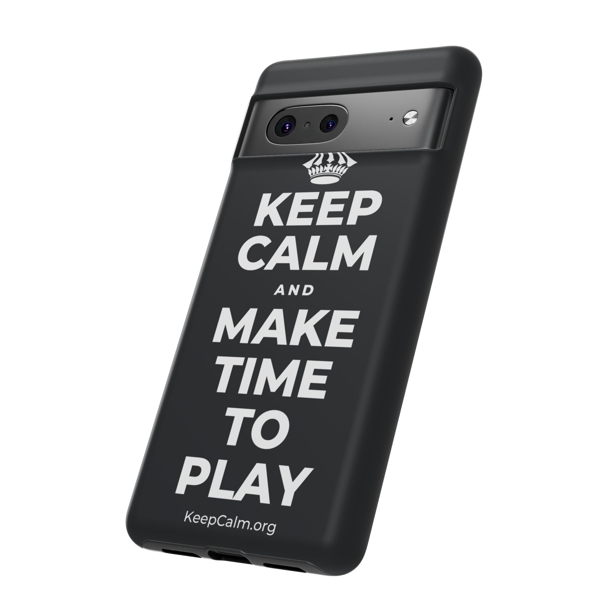 KEEP CALM AND MAKE TIME TO PLAY Phone Case (Dark)