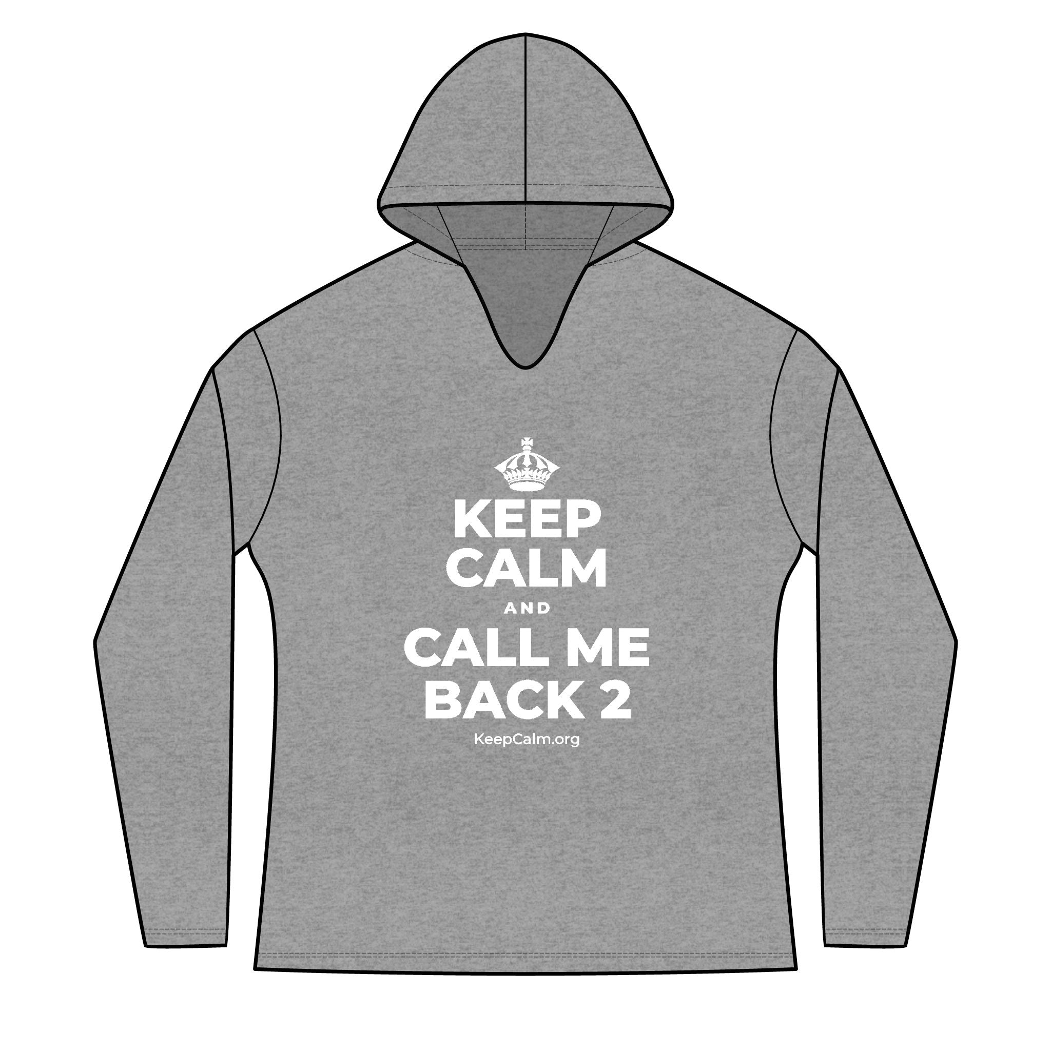 KEEP CALM AND CALL ME BACK 2 Women's Long Sleeve Hoodie