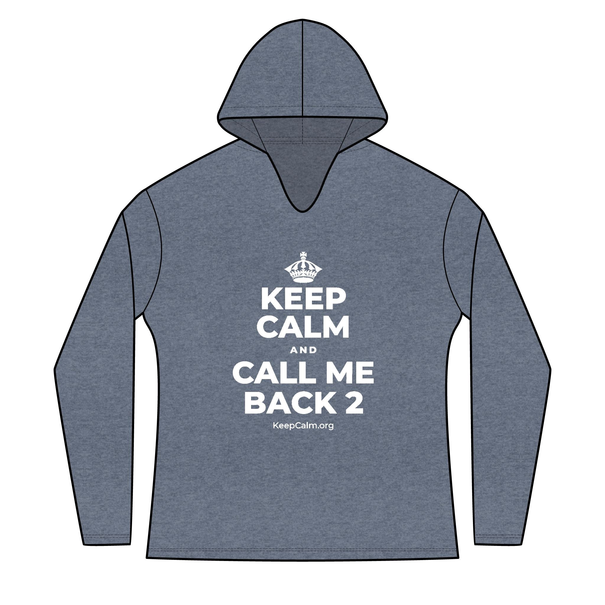 KEEP CALM AND CALL ME BACK 2 Women's Long Sleeve Hoodie