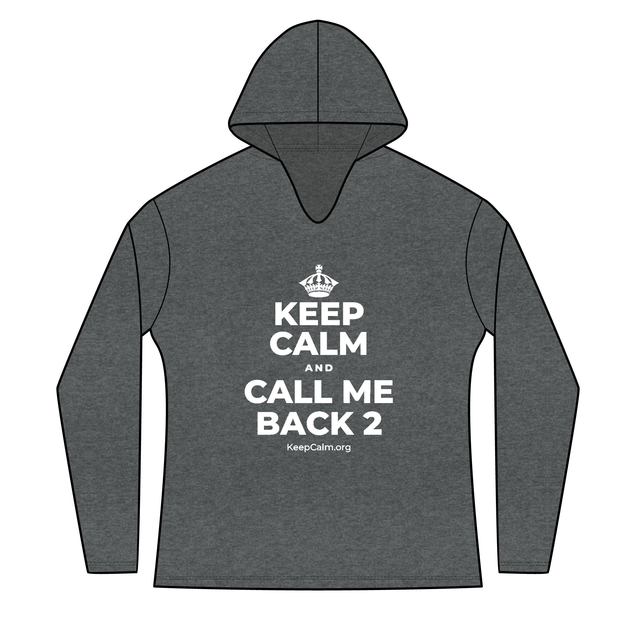 KEEP CALM AND CALL ME BACK 2 Women's Long Sleeve Hoodie