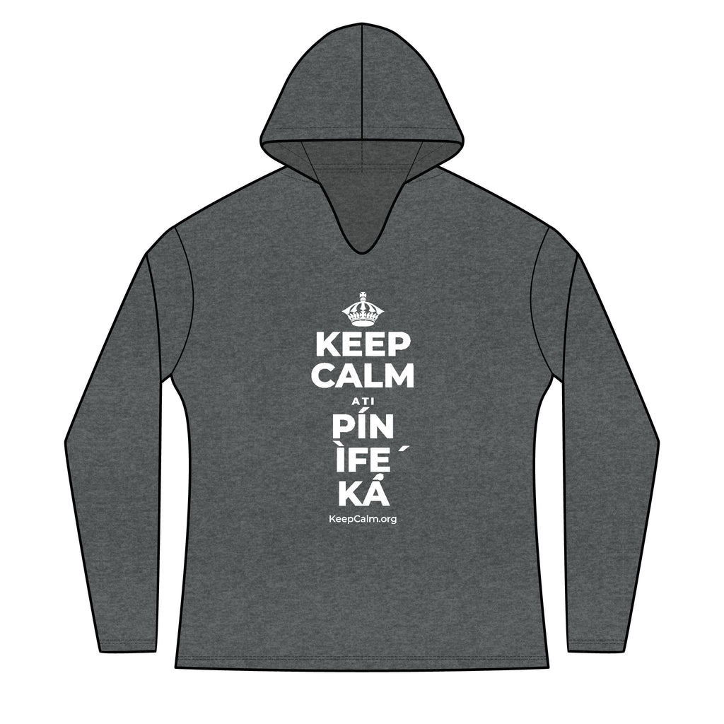 KEEP CALM ATI PÍN ÌFẸ́ KÁ Women's Long Sleeve Hoodie