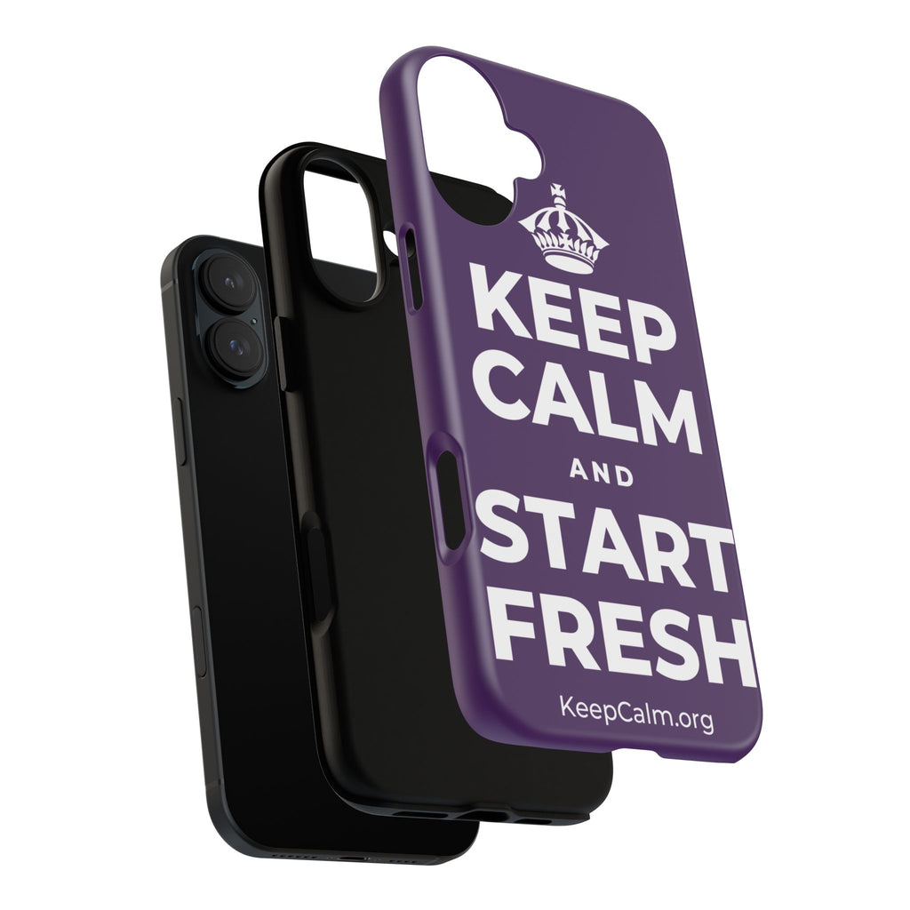 KEEP CALM AND START FRESH Phone Case