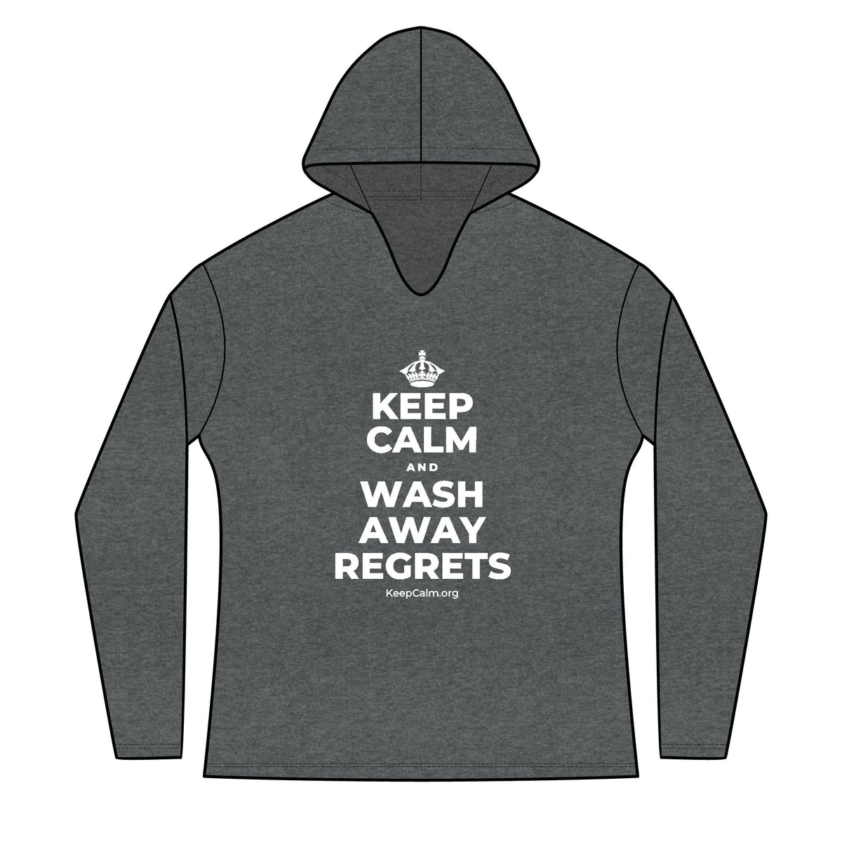 KEEP CALM AND WASH AWAY REGRETS Women's Long Sleeve Hoodie