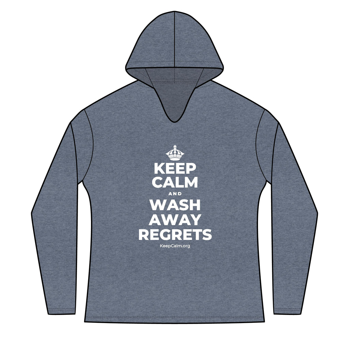 KEEP CALM AND WASH AWAY REGRETS Women's Long Sleeve Hoodie