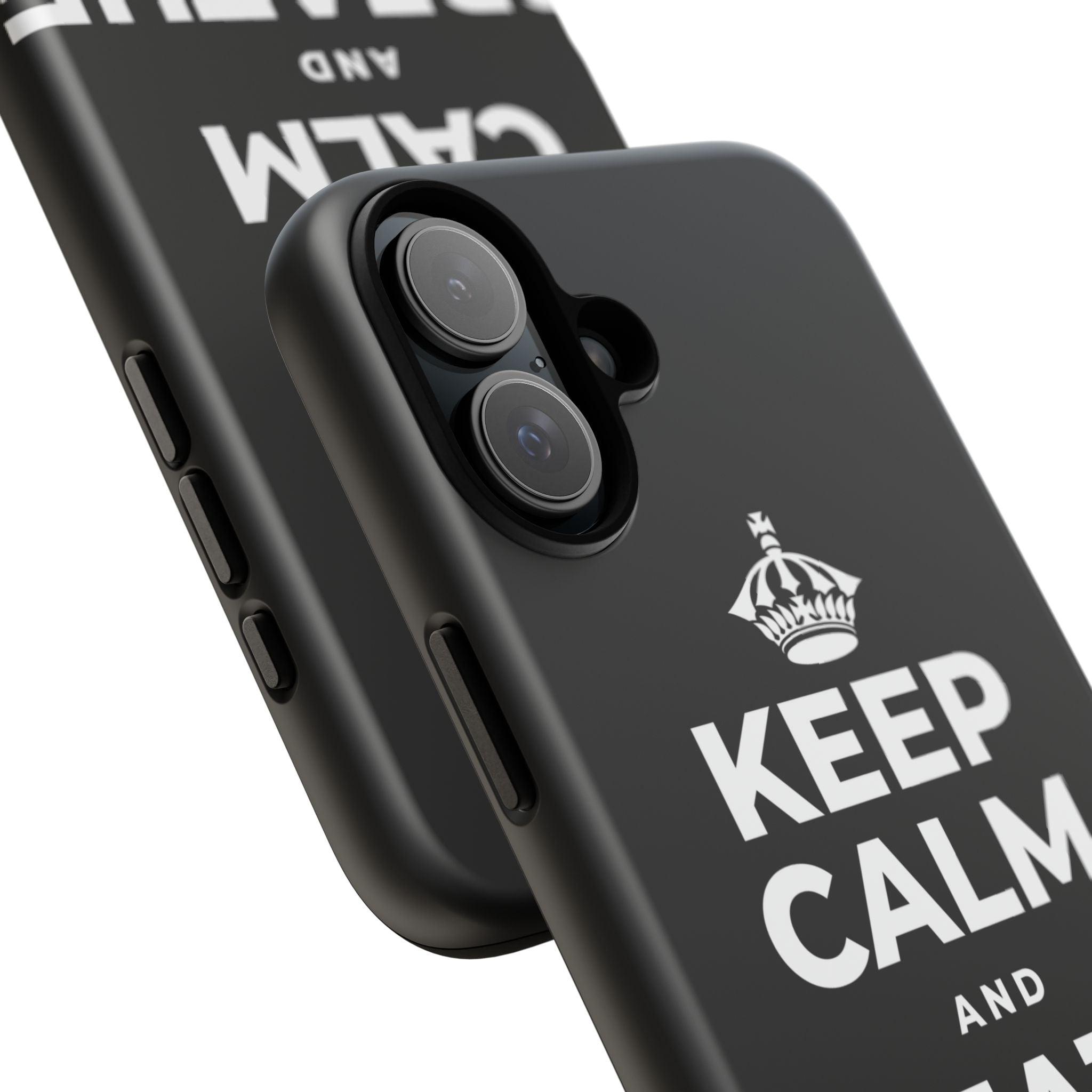 KEEP CALM AND BREATHE DEEPLY Phone Case