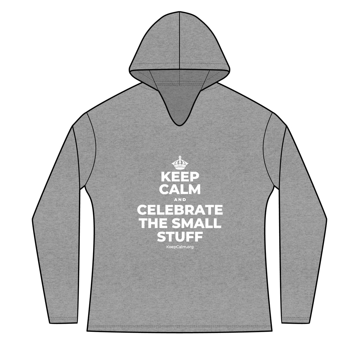 KEEP CALM AND CELEBRATE THE SMALL STUFF Women's Long Sleeve Hoodie
