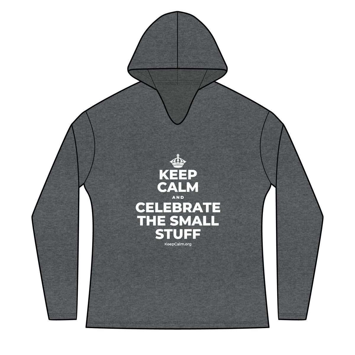 KEEP CALM AND CELEBRATE THE SMALL STUFF Women's Long Sleeve Hoodie