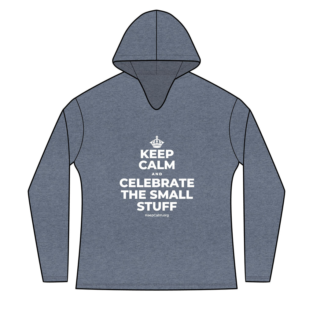 KEEP CALM AND CELEBRATE THE SMALL STUFF Women's Long Sleeve Hoodie
