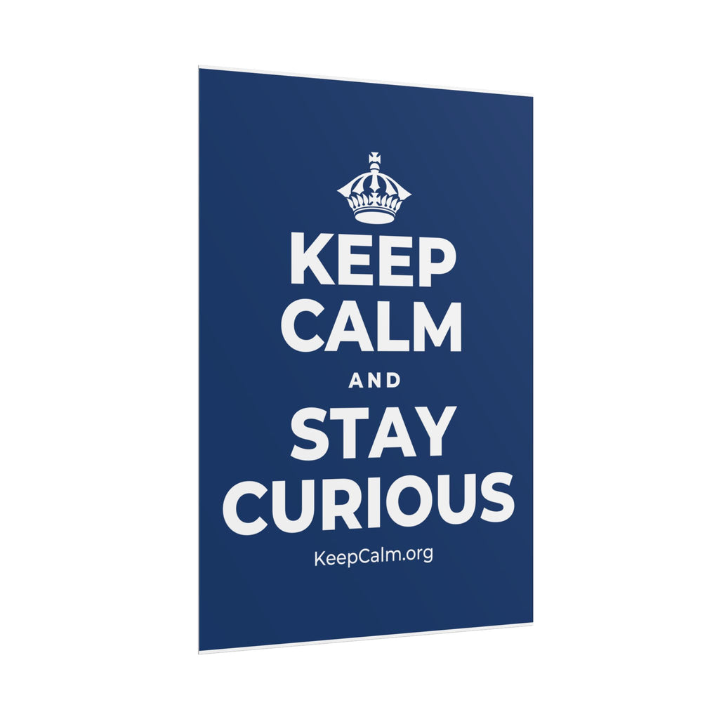 KEEP CALM AND STAY CURIOUS Poster