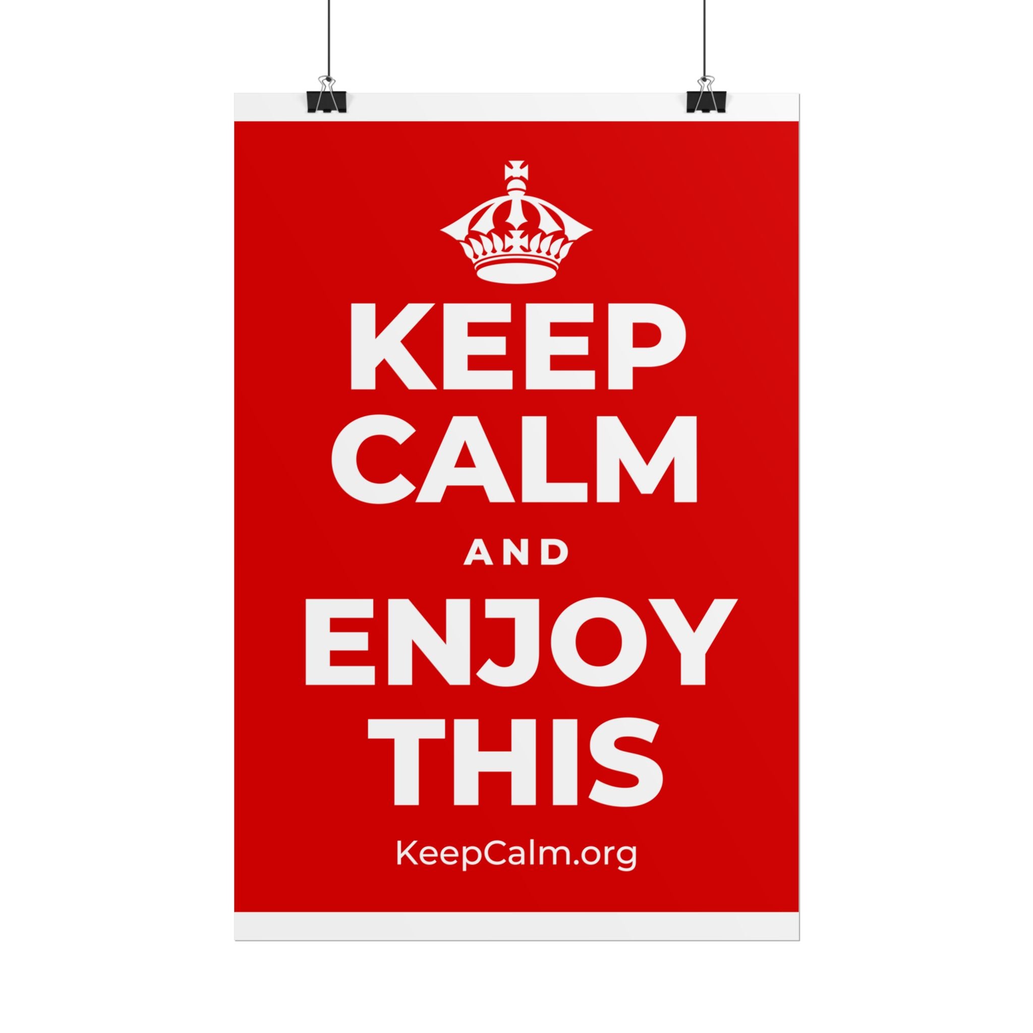 KEEP CALM AND ENJOY THIS Poster