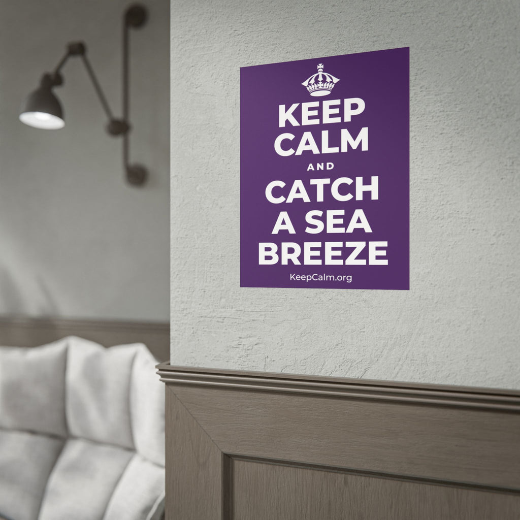 KEEP CALM AND CATCH A SEA BREEZE Poster