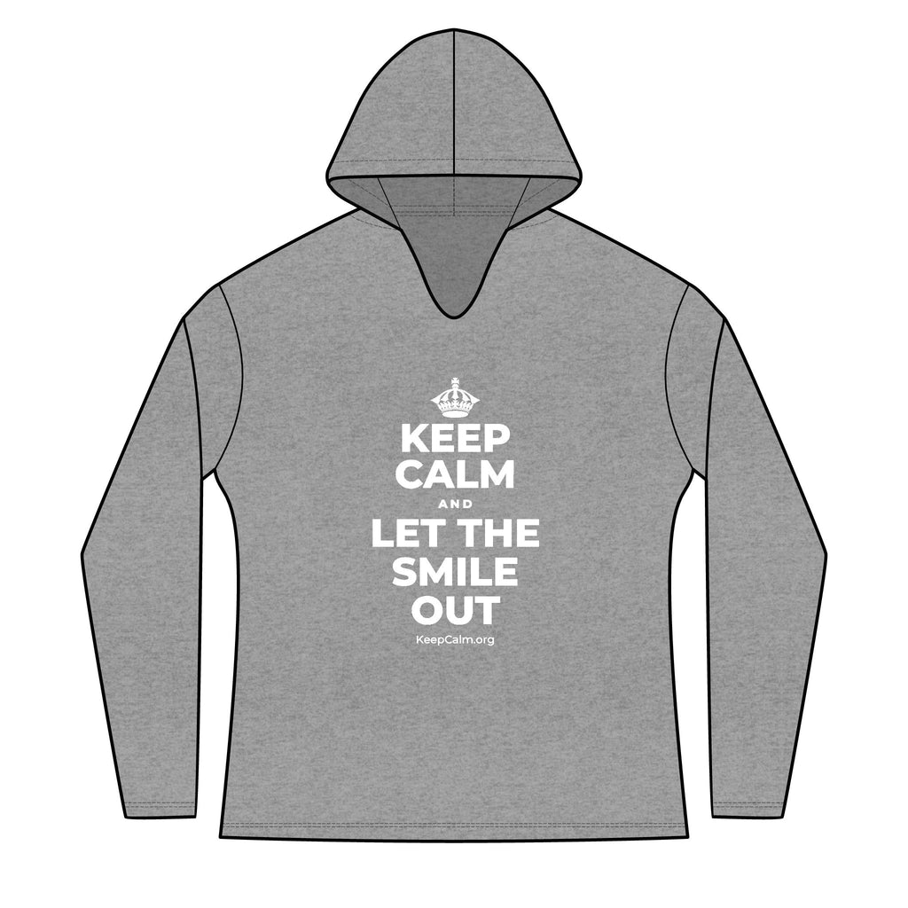 KEEP CALM AND LET THE SMILE OUT Women's Long Sleeve Hoodie