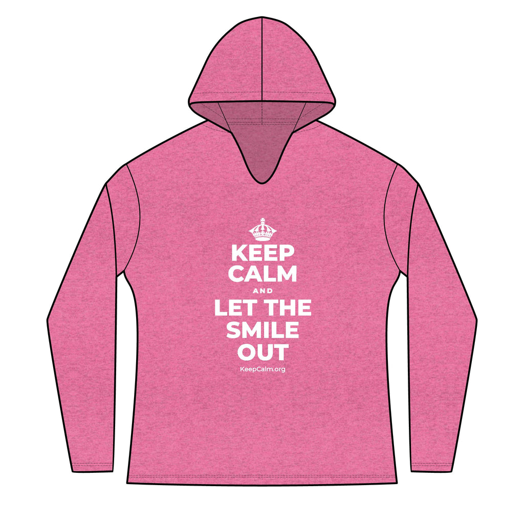 KEEP CALM AND LET THE SMILE OUT Women's Long Sleeve Hoodie