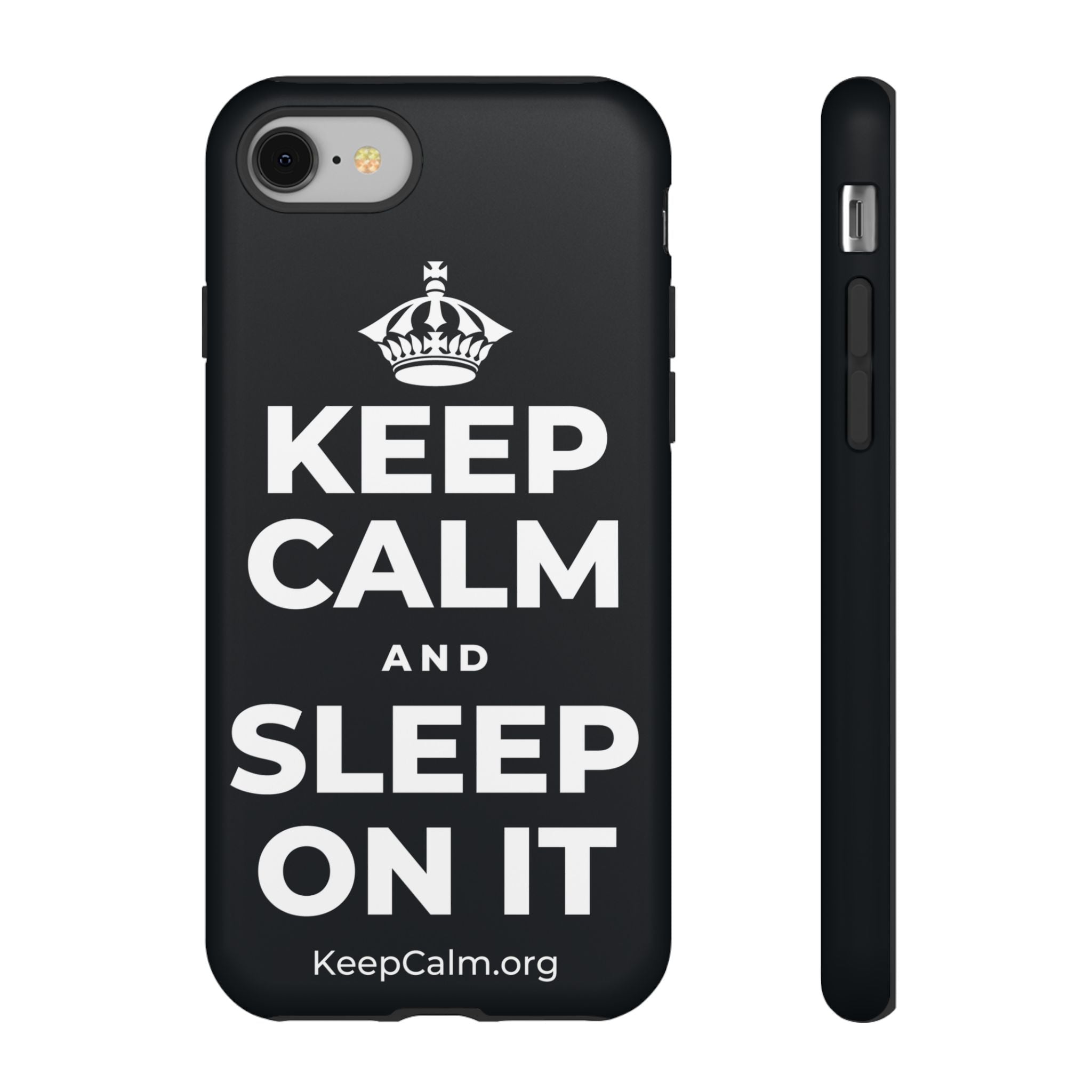 KEEP CALM AND SLEEP ON IT Phone Case (Dark)