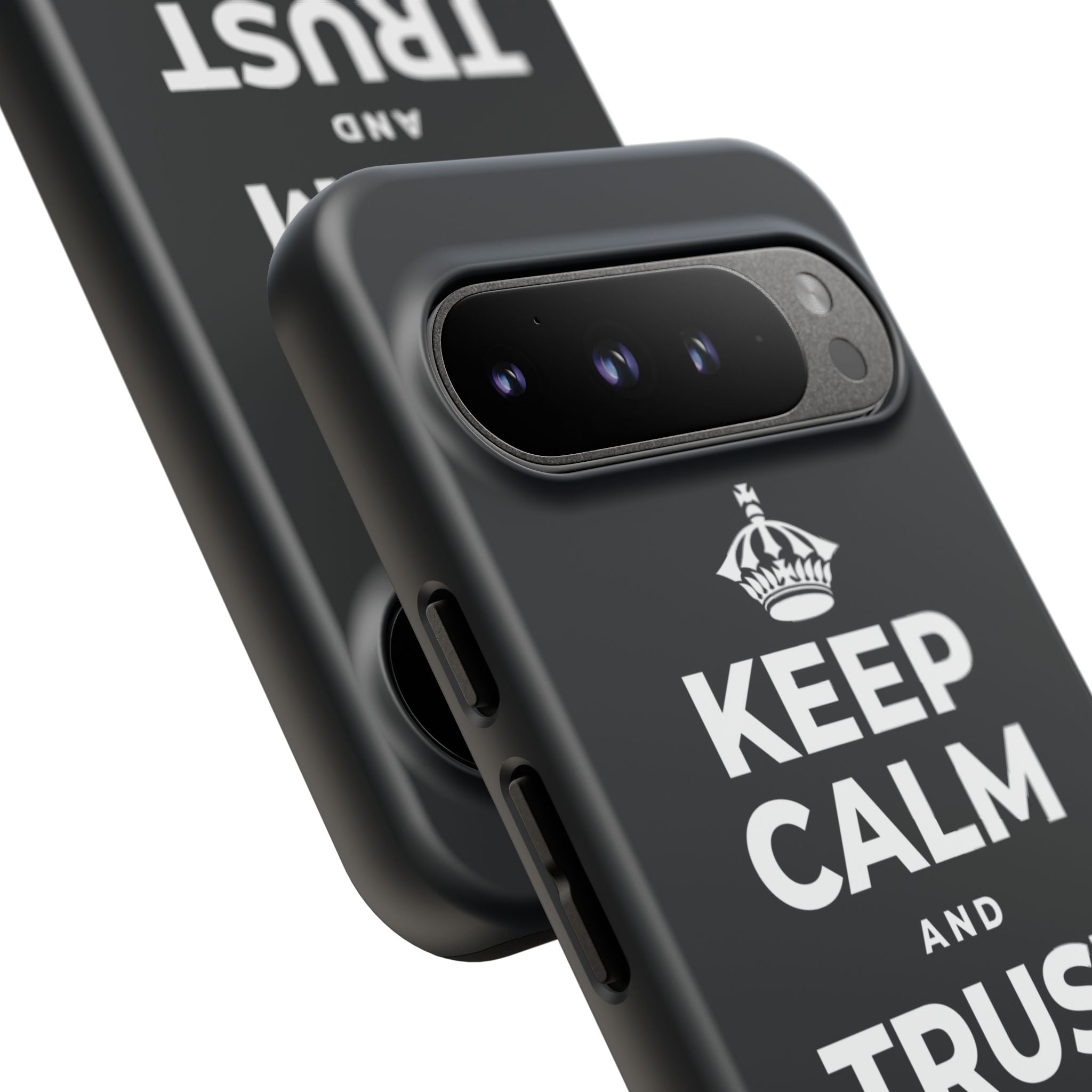 KEEP CALM AND TRUST THE PROCESS Phone Case (Dark)