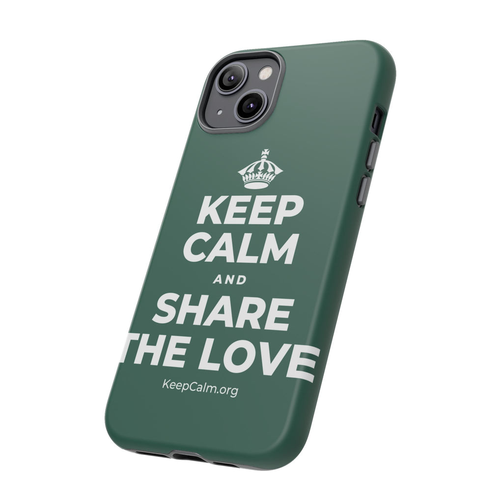 KEEP CALM AND SHARE THE LOVE Phone Case