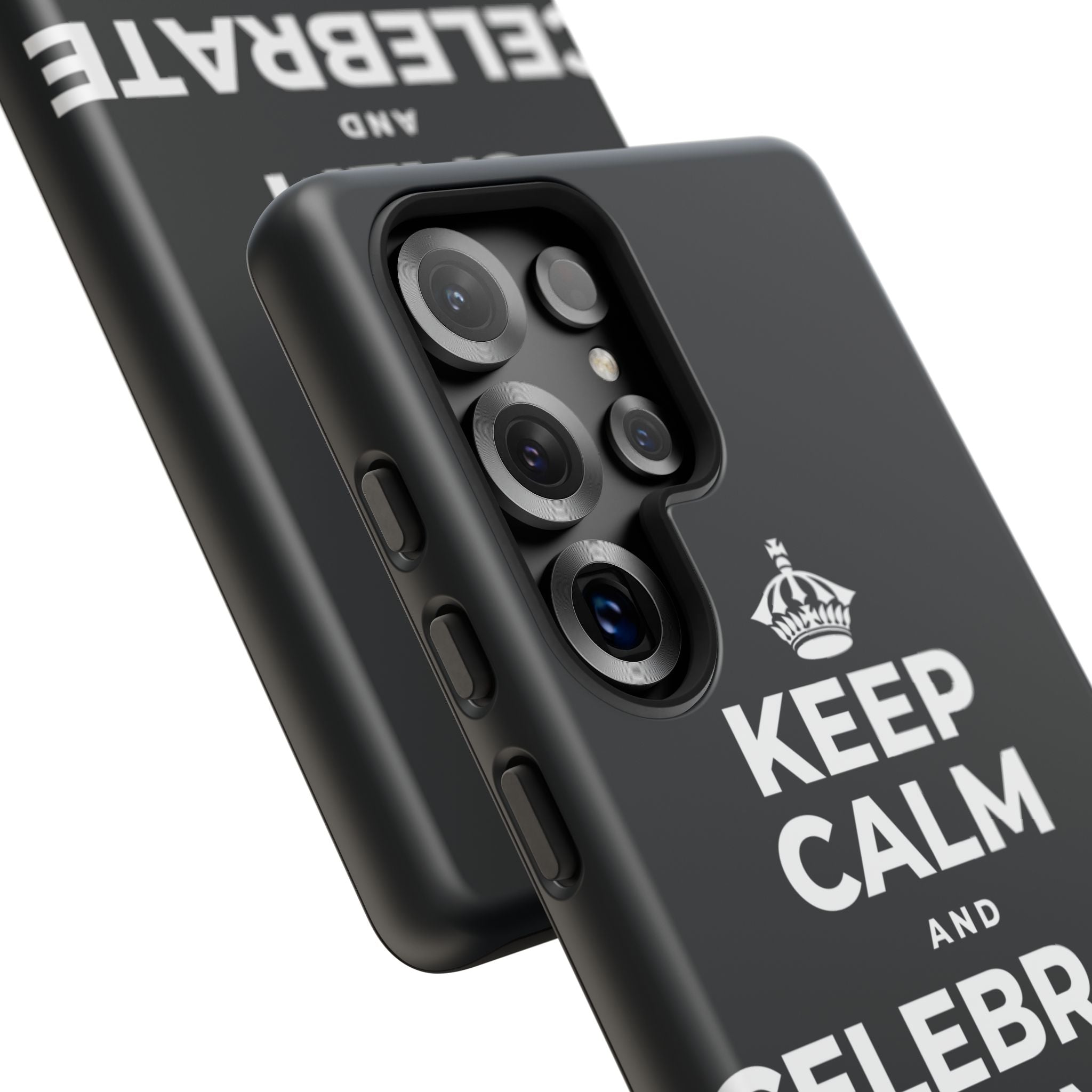 KEEP CALM AND CELEBRATE THE SMALL STUFF Phone Case (Dark)