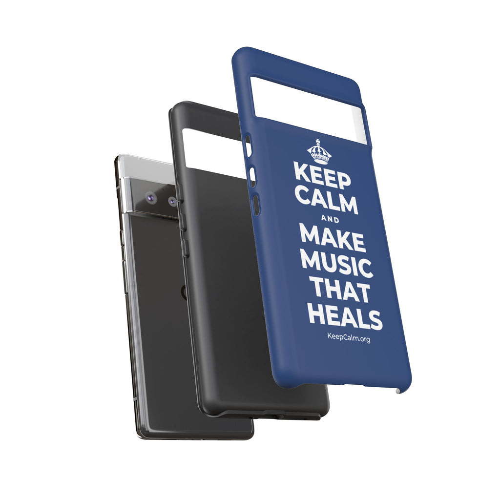 KEEP CALM AND MAKE MUSIC THAT HEALS Phone Case