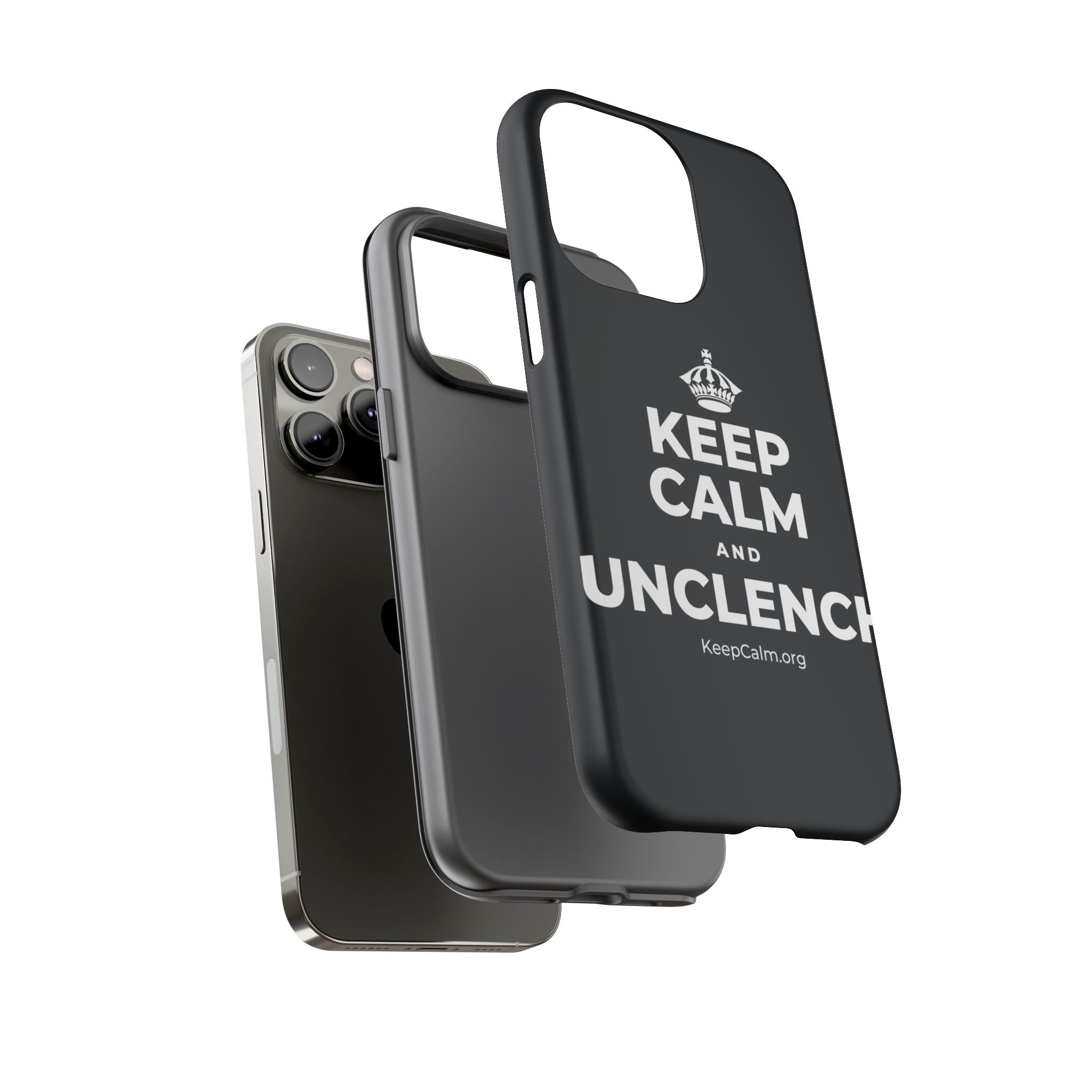 KEEP CALM AND UNCLENCH Phone Case (Dark)