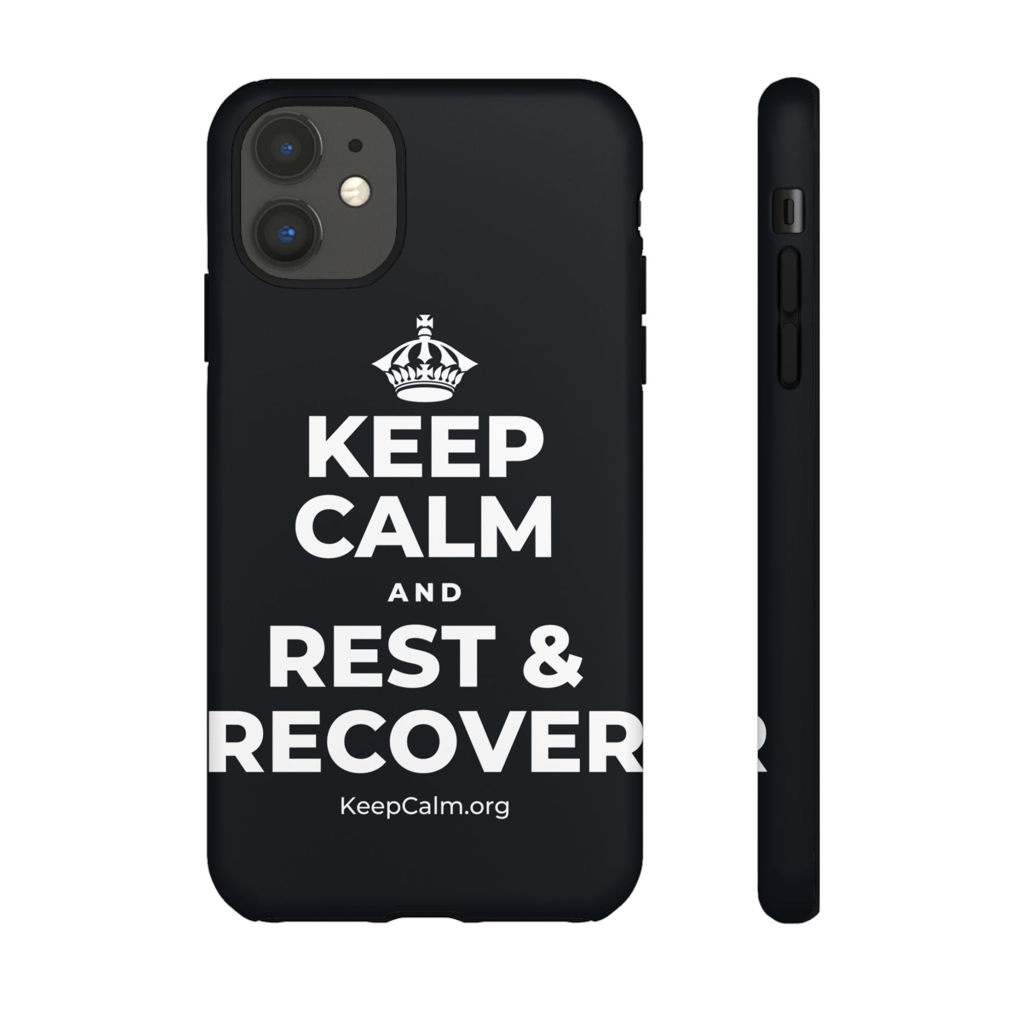 KEEP CALM AND REST & RECOVER Phone Case (Dark)