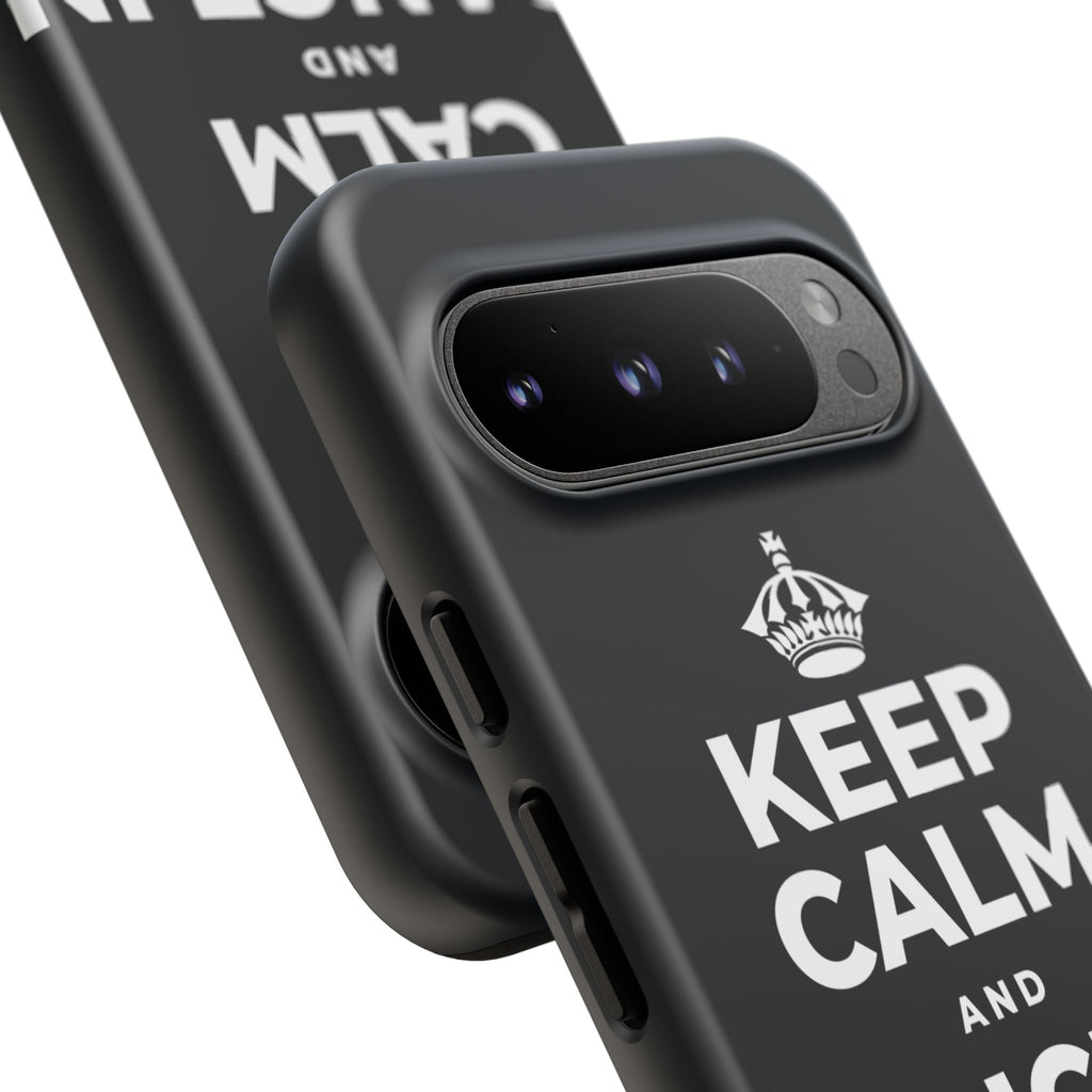 KEEP CALM AND DANCE IN THE SAND Phone Case (Dark)