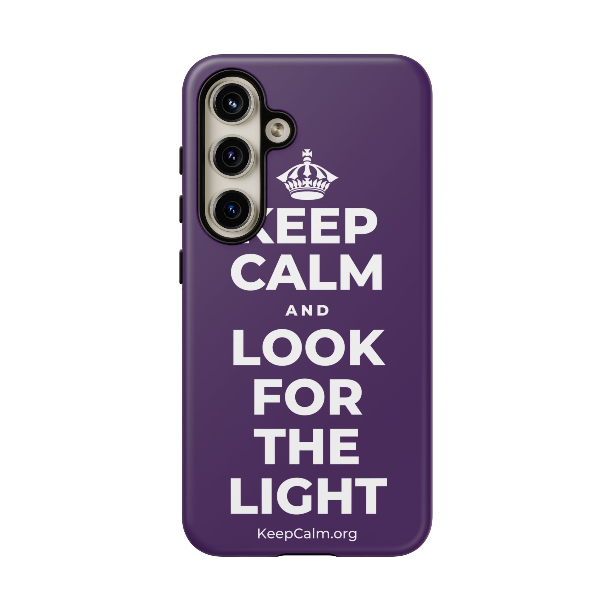 KEEP CALM AND LOOK FOR THE LIGHT Phone Case