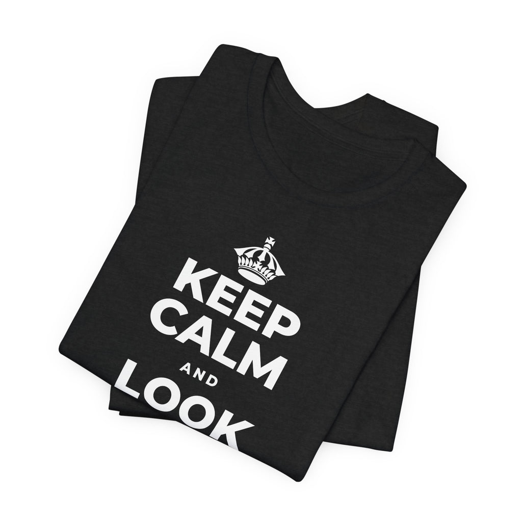 KEEP CALM AND LOOK FOR THE LIGHT T-Shirt (White–Asphalt)