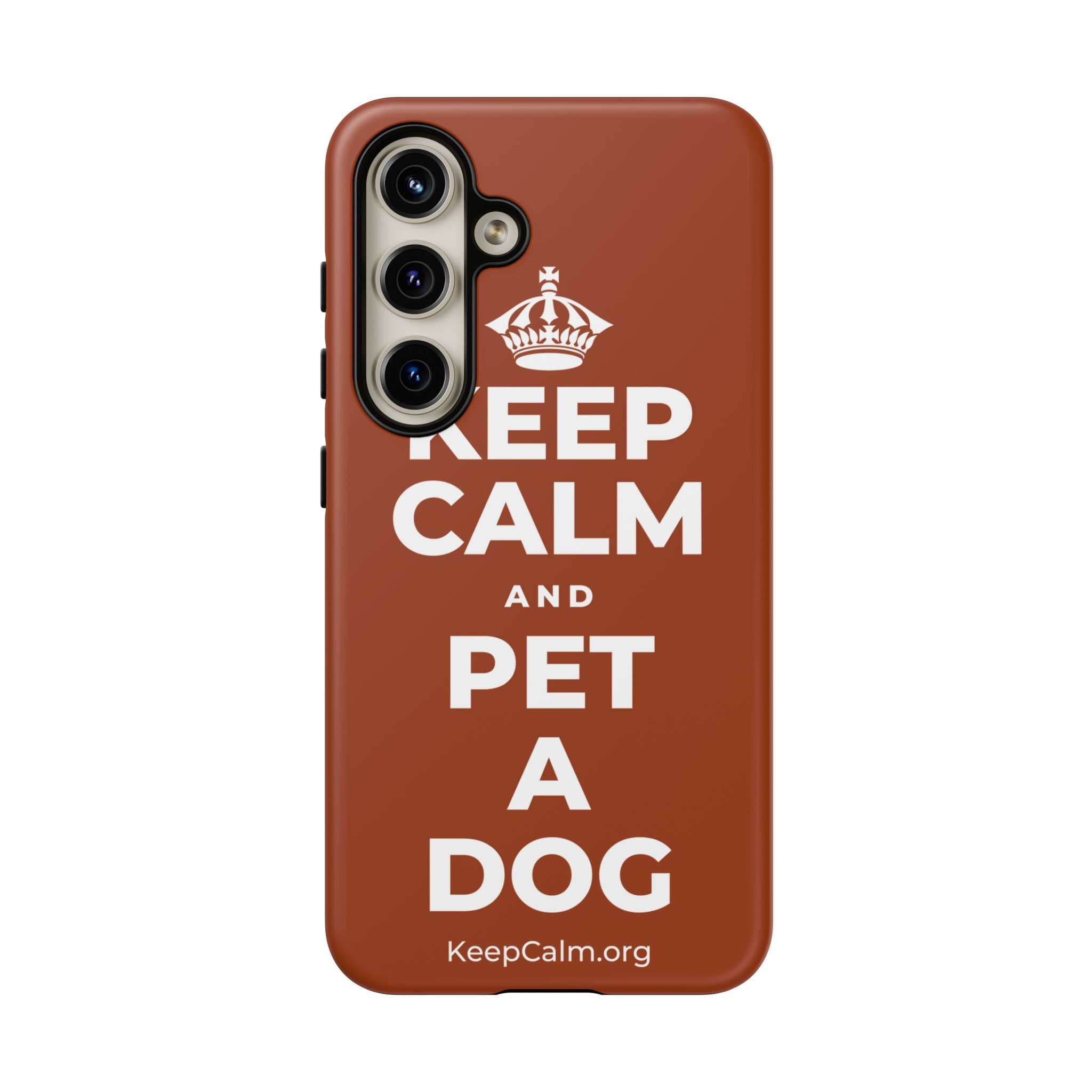 KEEP CALM AND PET A DOG Phone Case