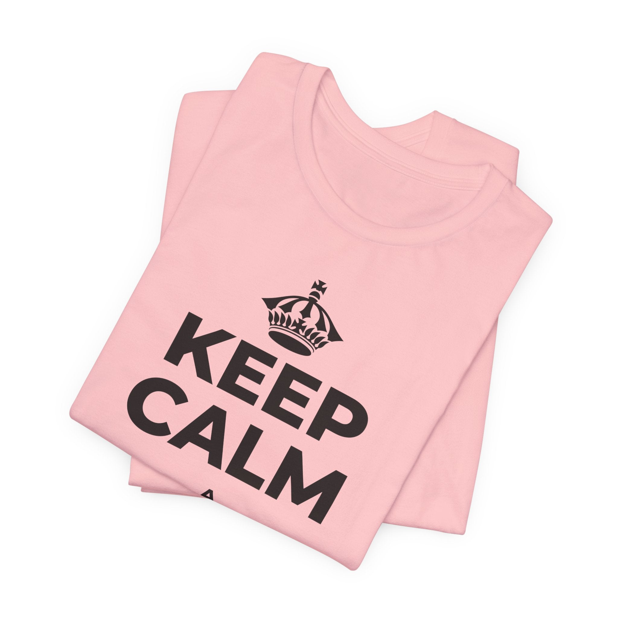 KEEP CALM A HOʻOKUʻU I KA LĀ T-Shirt (White–Asphalt)
