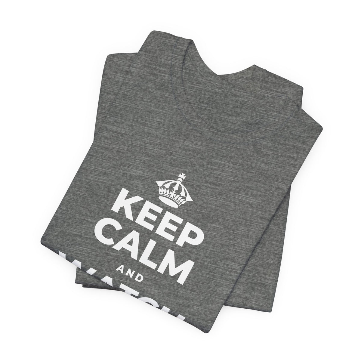 KEEP CALM AND WATCH THEM GROW T-Shirt (Baby Blue–Silver)
