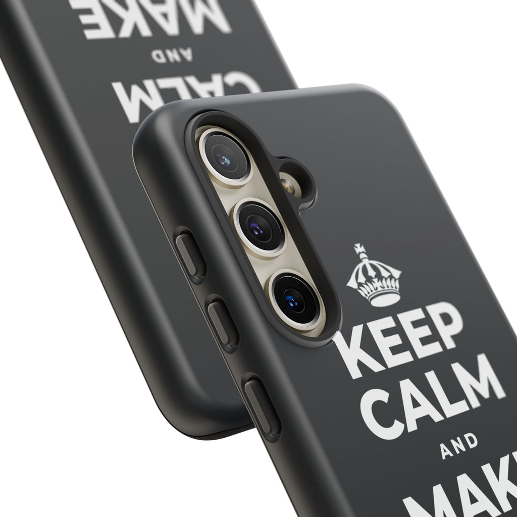 KEEP CALM AND MAKE TIME TO PLAY Phone Case (Dark)