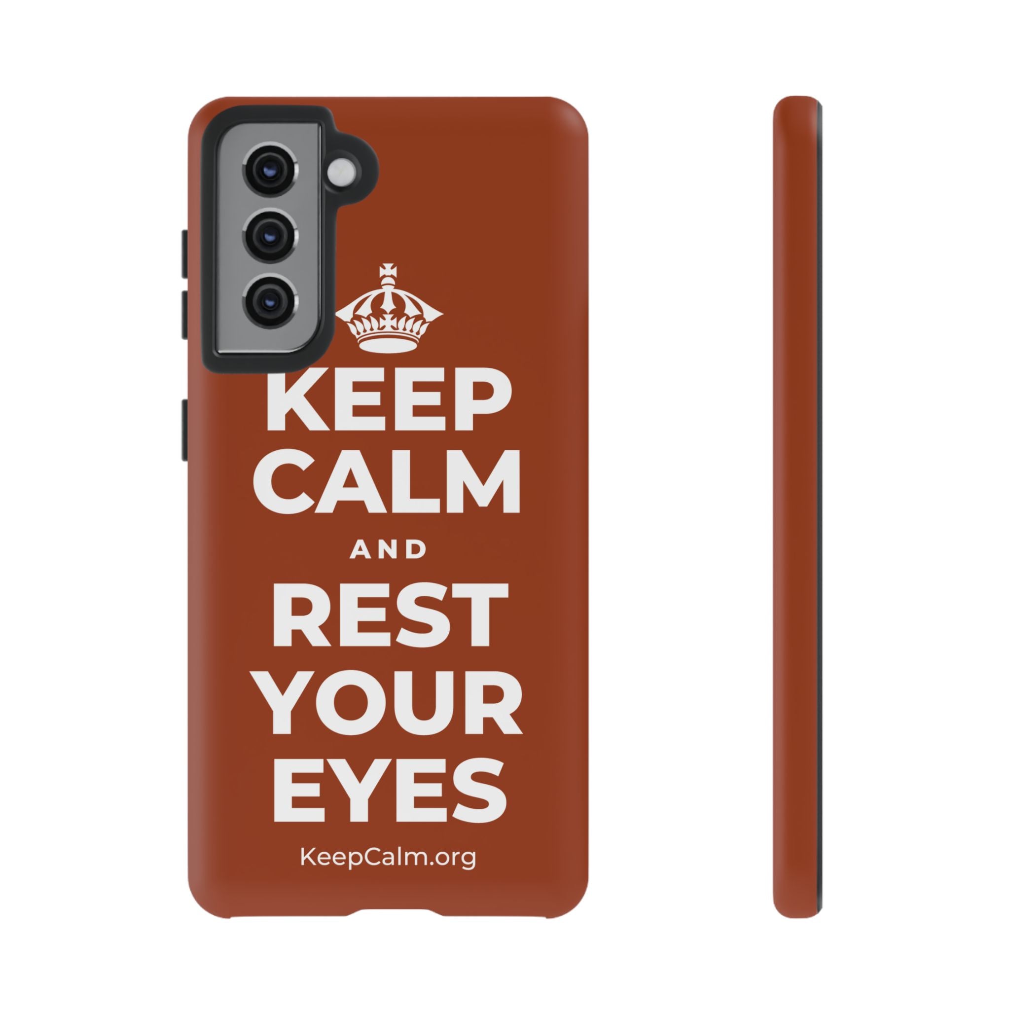 KEEP CALM AND REST YOUR EYES Phone Case