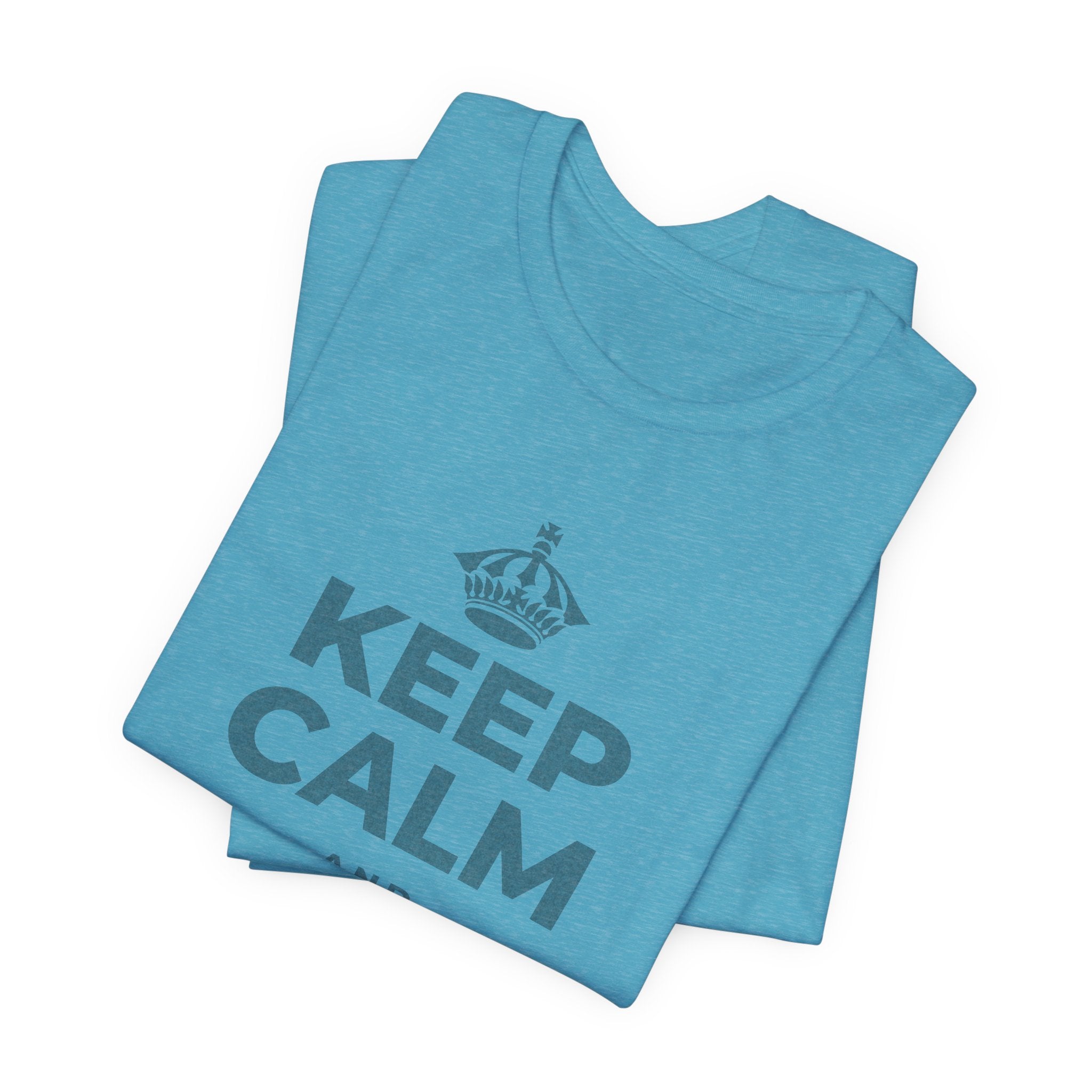 KEEP CALM AND BUILD IT T-Shirt (Soft Cream–Heather Mauve)