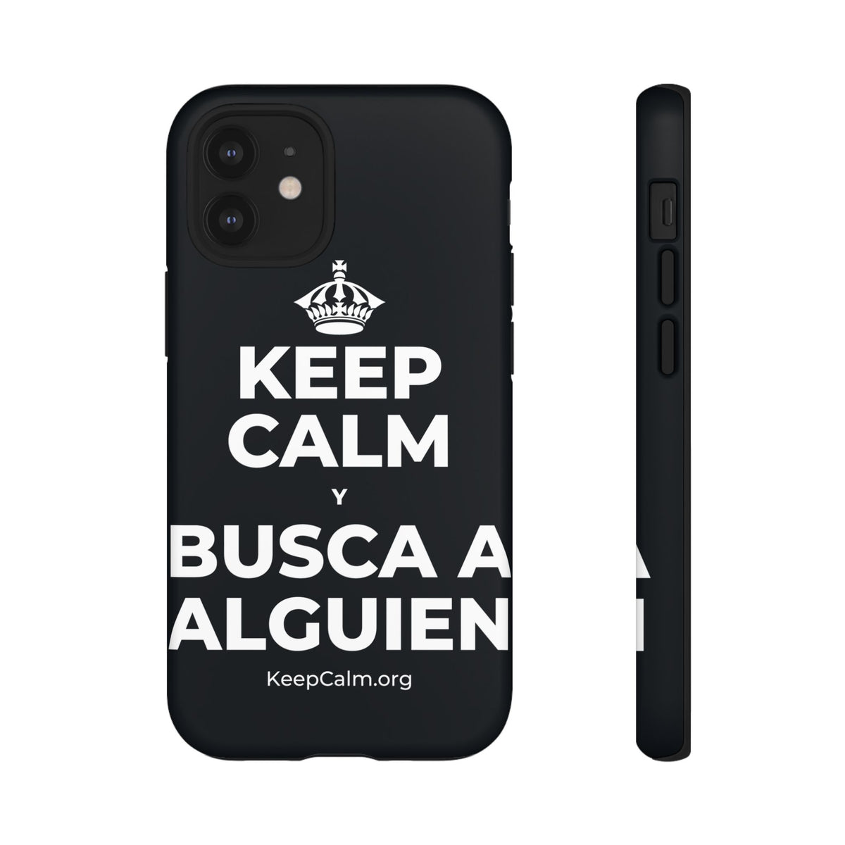 KEEP CALM Y BUSCA A ALGUIEN Phone Case (Dark)