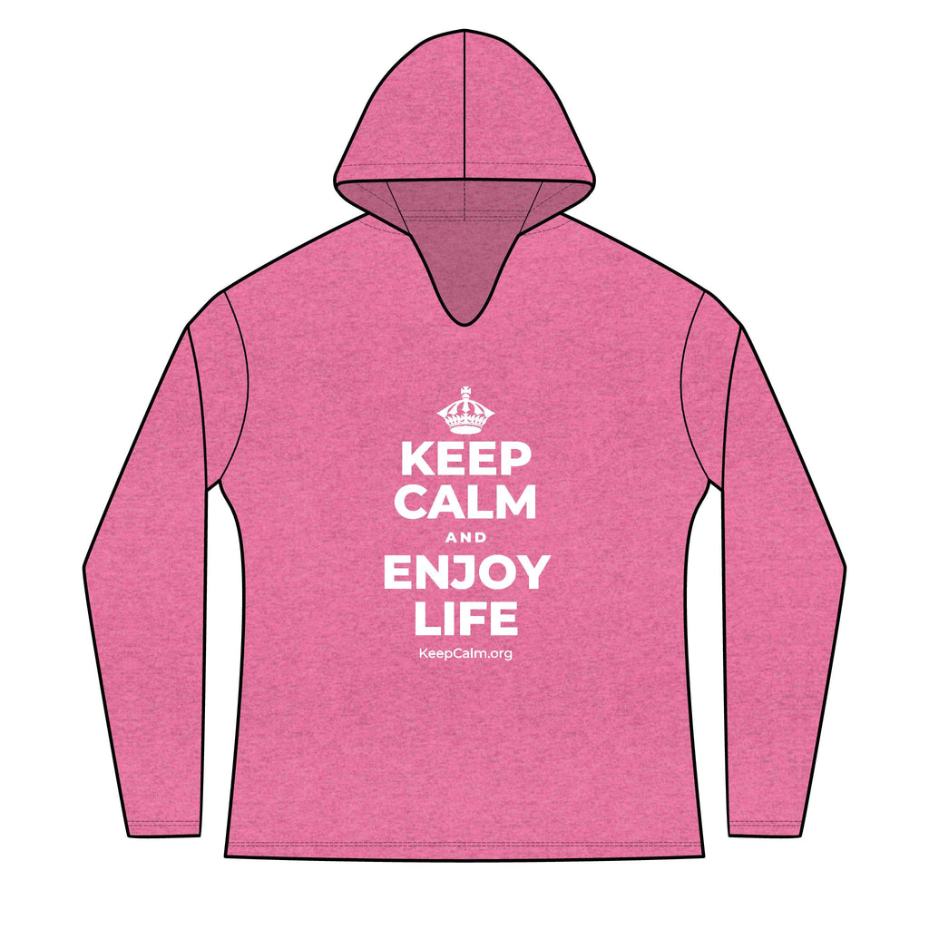 KEEP CALM AND ENJOY LIFE Women's Long Sleeve Hoodie