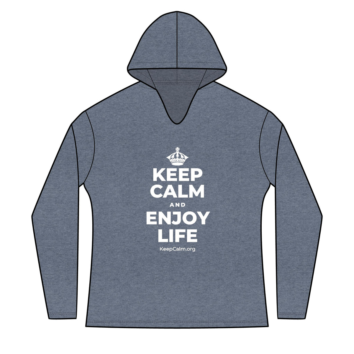 KEEP CALM AND ENJOY LIFE Women's Long Sleeve Hoodie