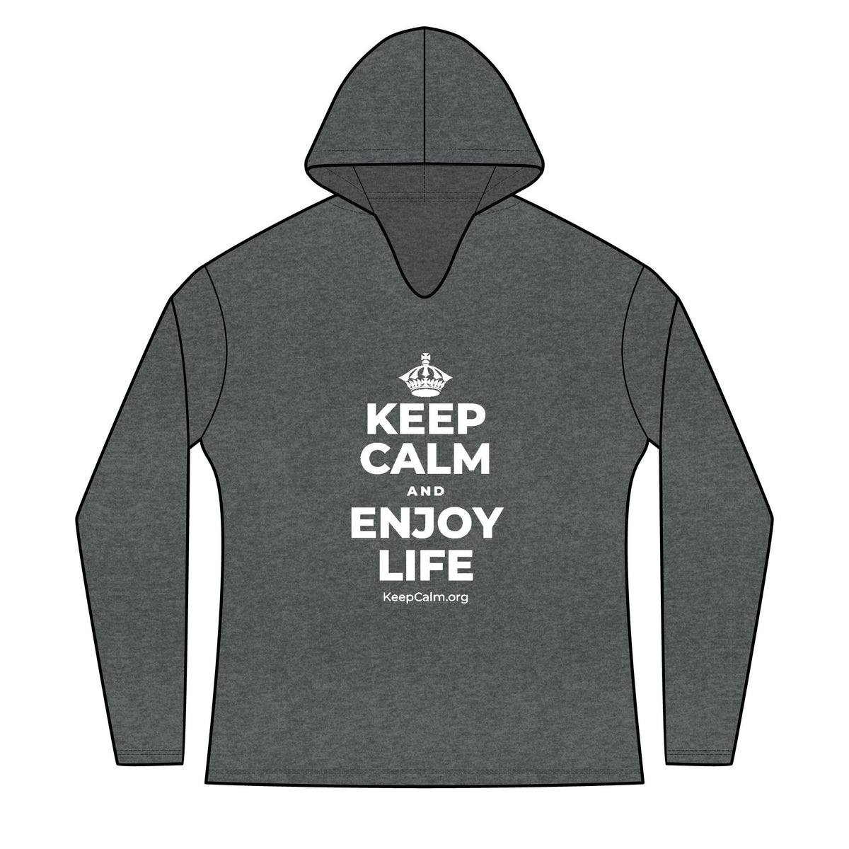 KEEP CALM AND ENJOY LIFE Women's Long Sleeve Hoodie