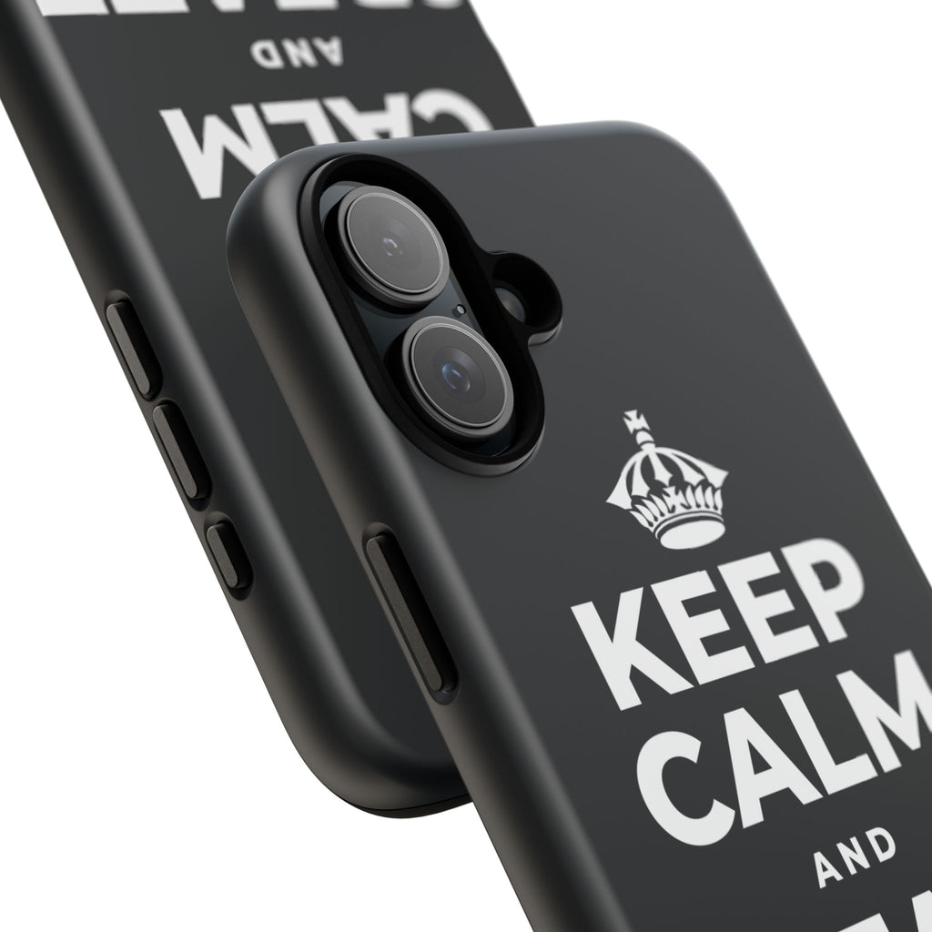 KEEP CALM AND CREATE MORE Phone Case (Dark)