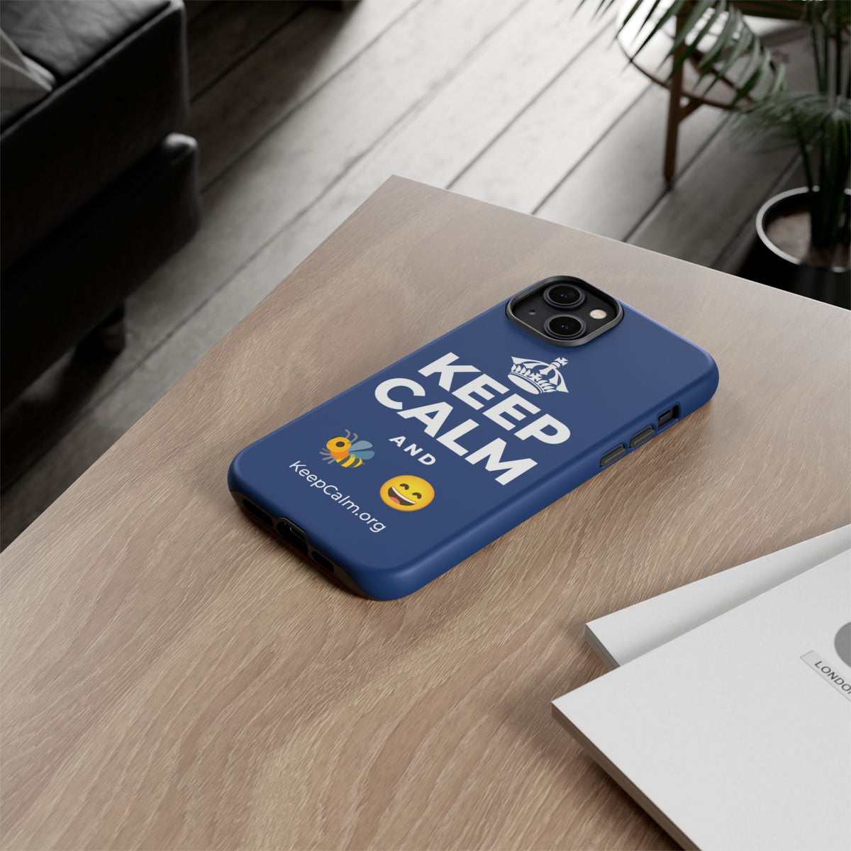KEEP CALM AND 🐝 😄 Phone Case