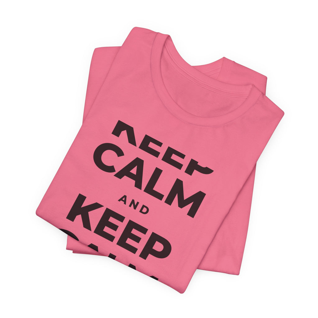 KEEP CALM AND DRINK WATER T-Shirt (Military Green–Autumn)