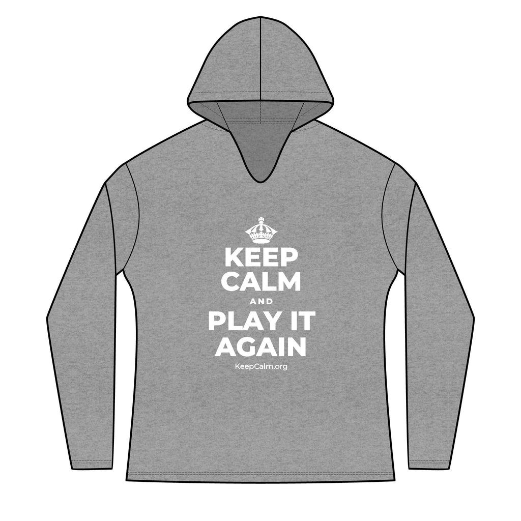 KEEP CALM AND PLAY IT AGAIN Women's Long Sleeve Hoodie